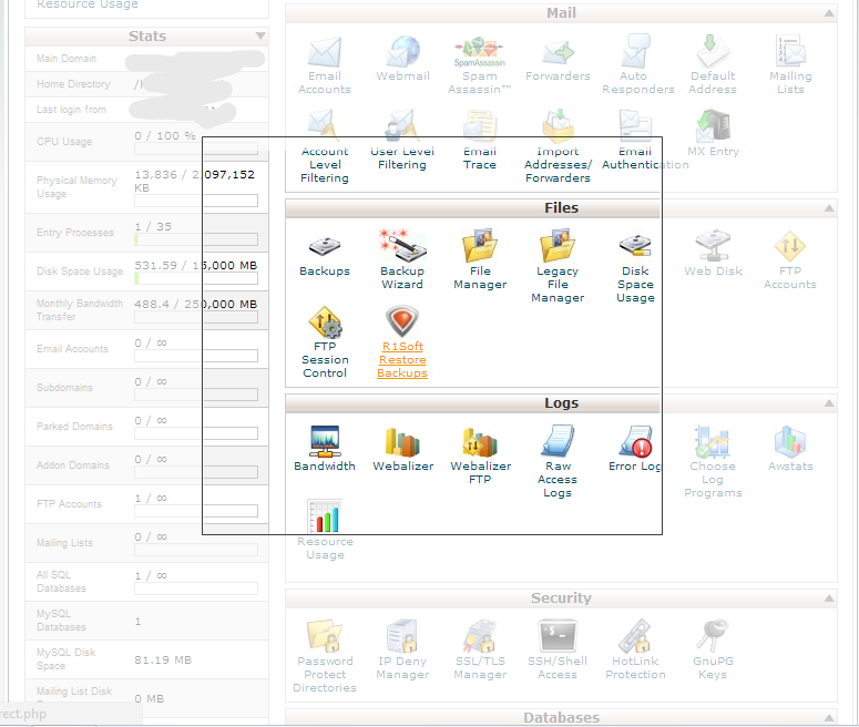 R1Soft Restore Backups